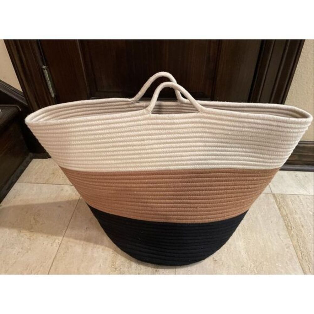 Cotton Rope Tote Bin Block Color - Picture 3 of 7